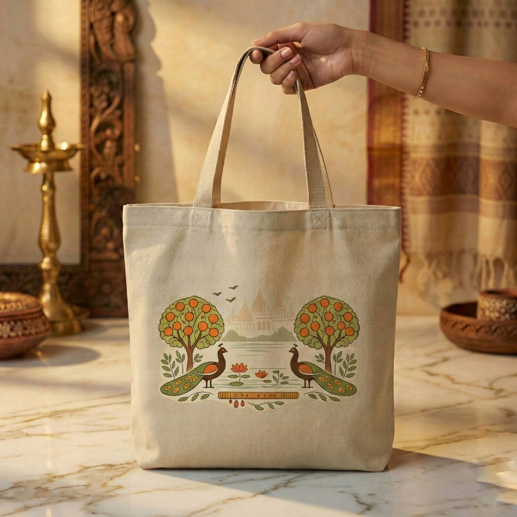 Vrindavan - Premium Cotton Bag for Daily Use