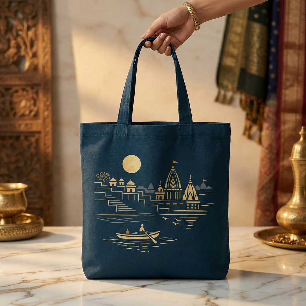 Varanasi - Premium Cotton Bag for Daily Use