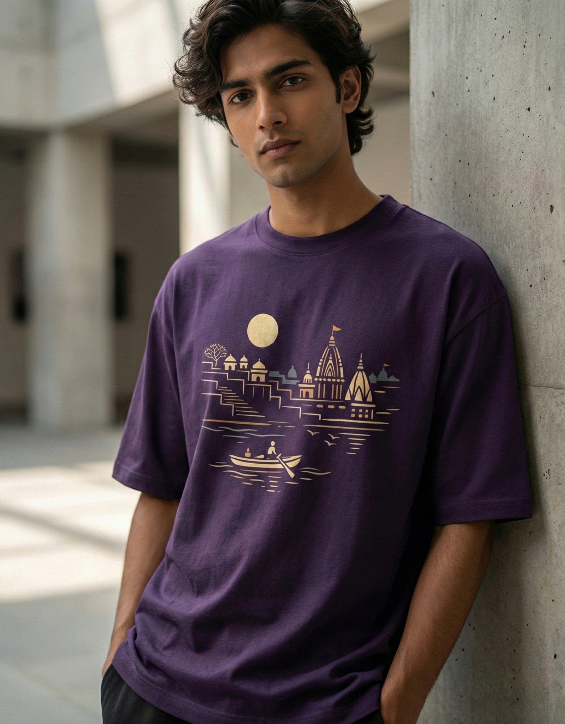 Varanasi - Pure Cotton Oversized T-Shirt