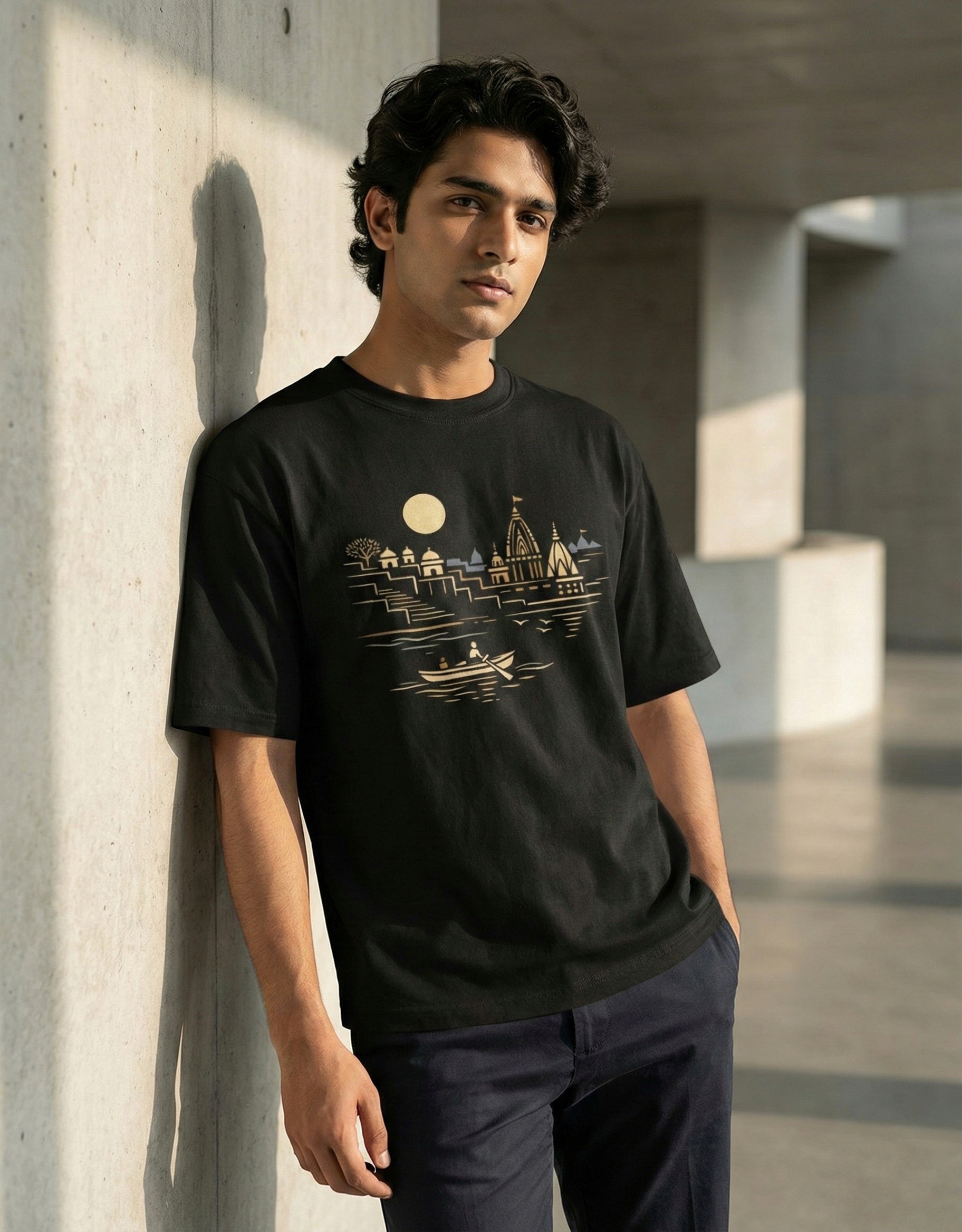 Varanasi - Pure Cotton Oversized T-Shirt