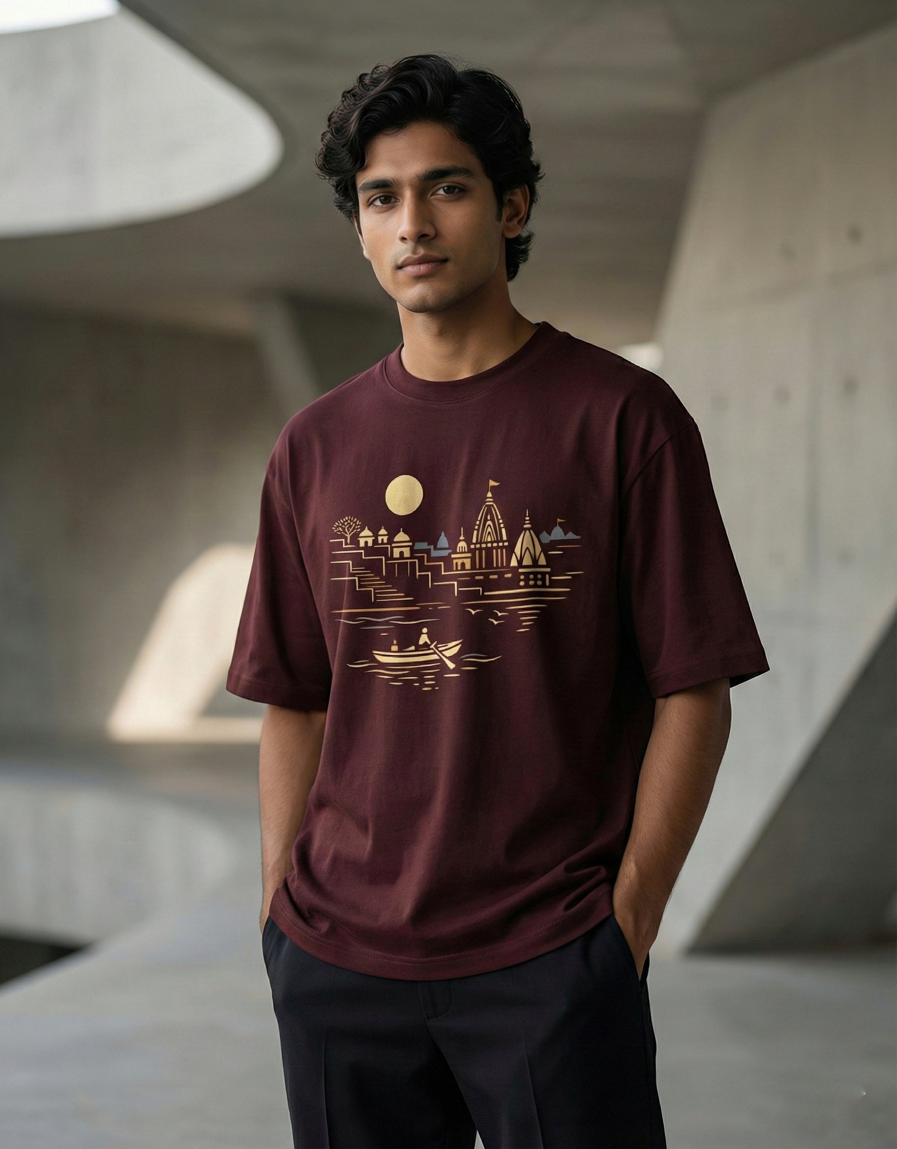 Varanasi - Pure Cotton Oversized T-Shirt