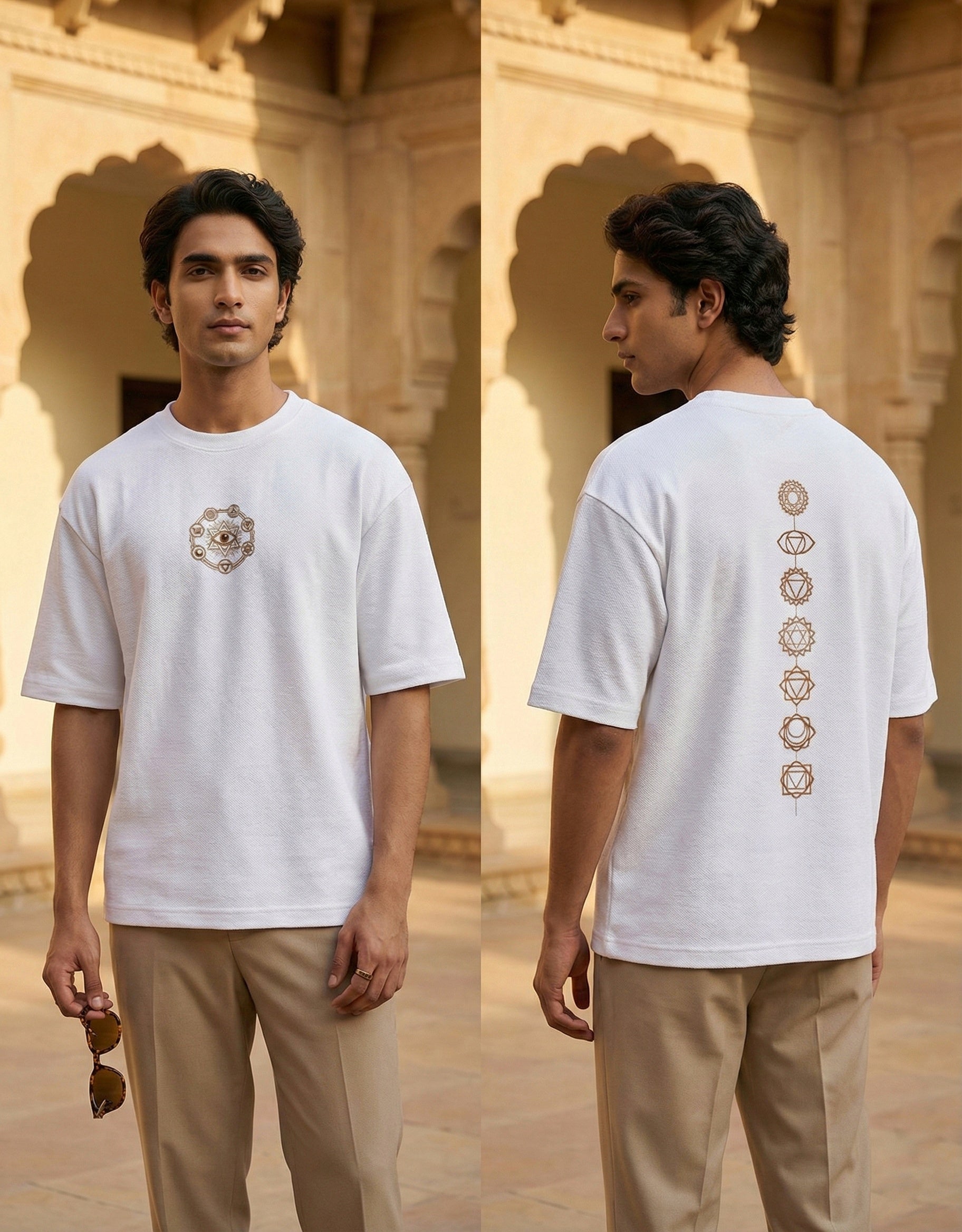 Chakra - Pure Cotton Oversized T-Shirt (Unisex)