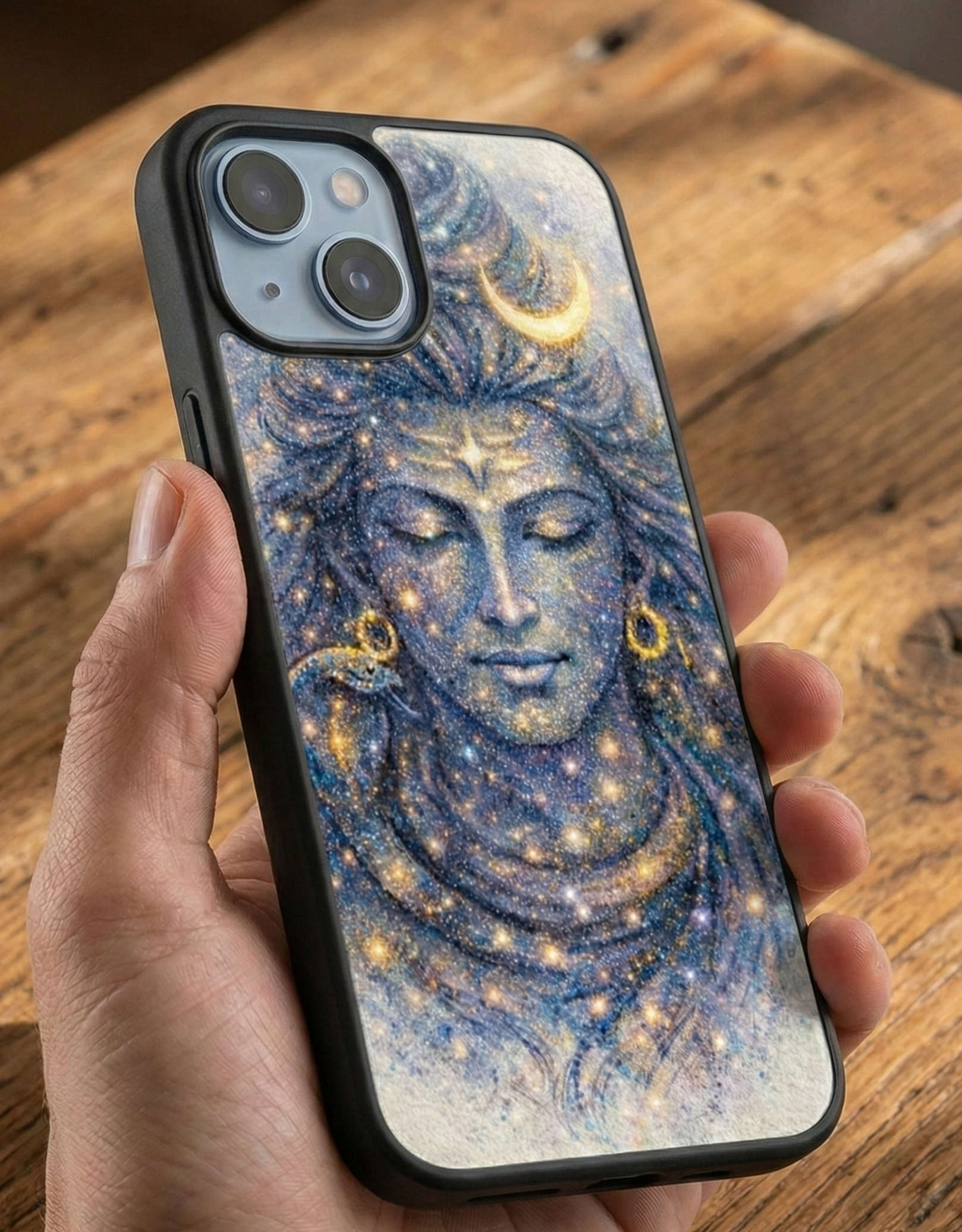 Cosmic Lord Shiva Glass Case for iPhone