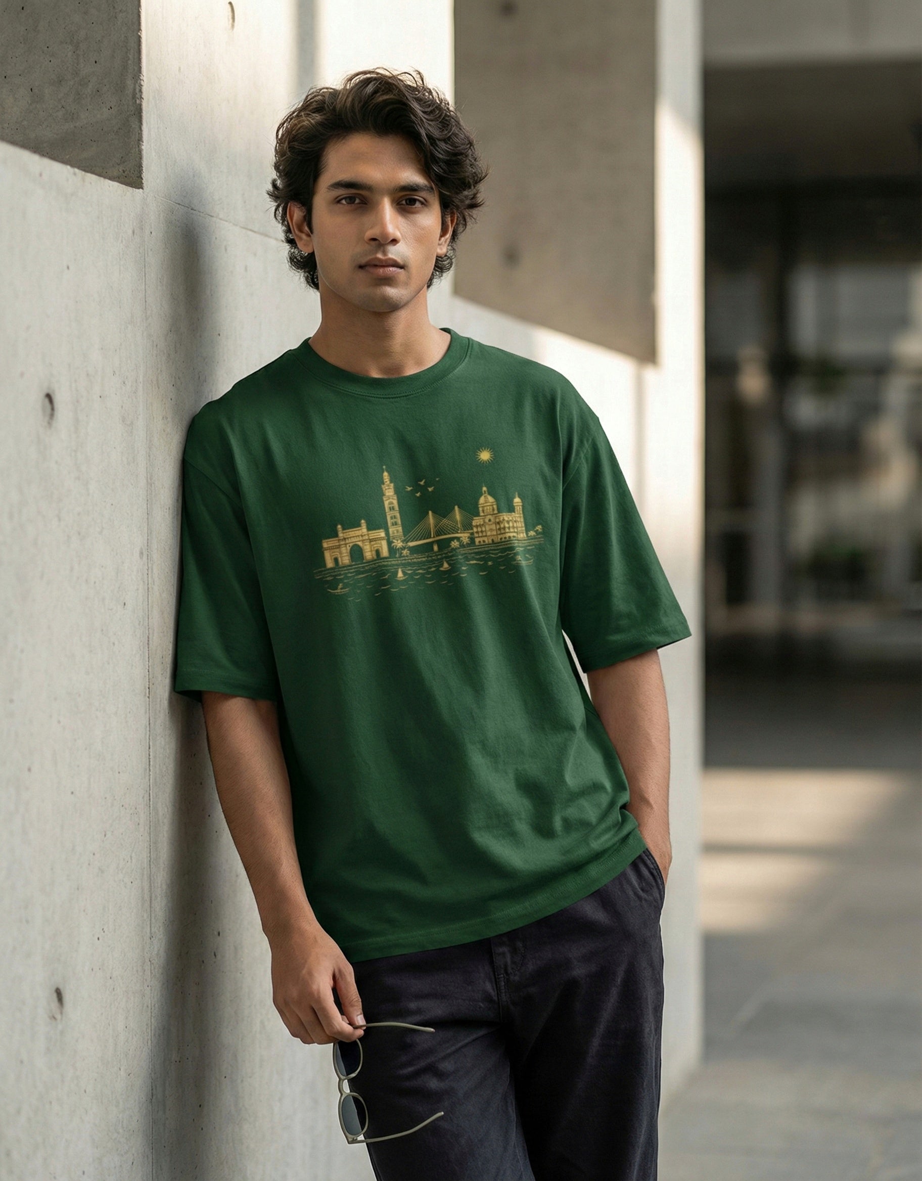 Mumbai - Pure Cotton Oversized T-Shirt