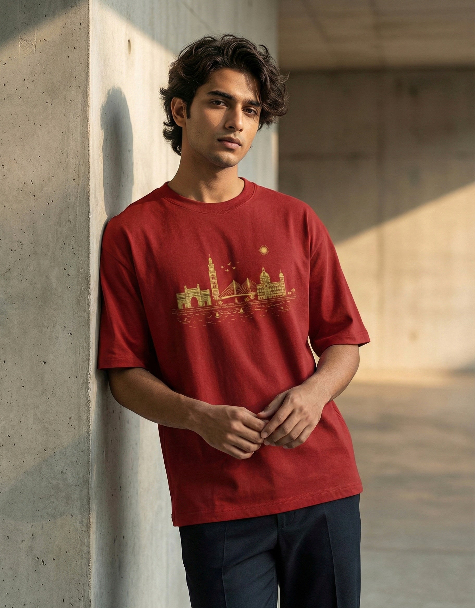 Mumbai - Pure Cotton Oversized T-Shirt