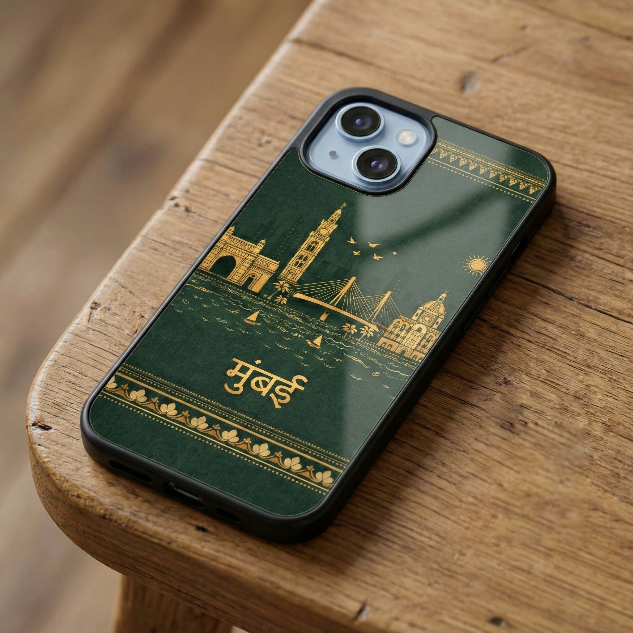Mumbai Ethnic Glass Case for iPhone