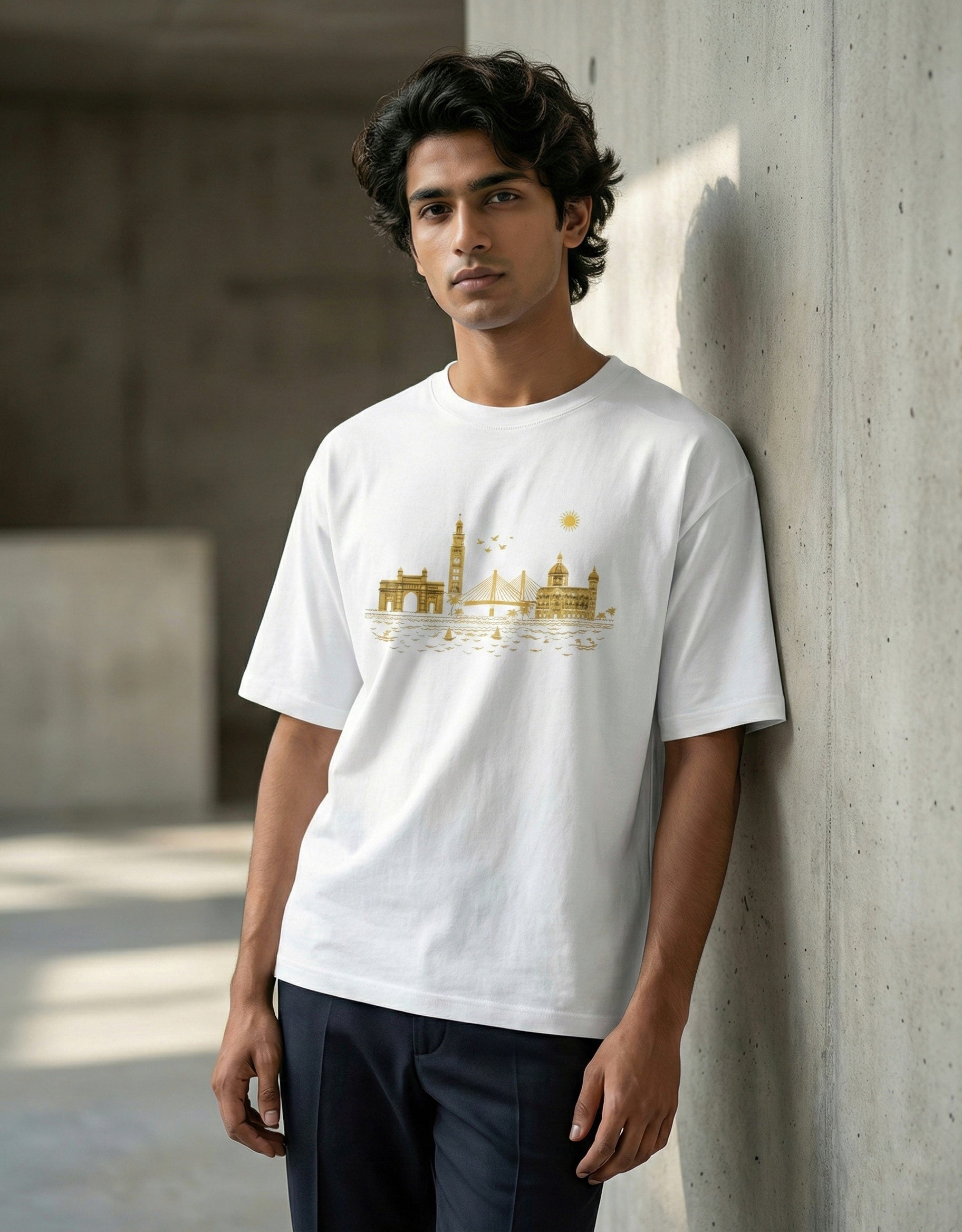 Mumbai - Pure Cotton Oversized T-Shirt