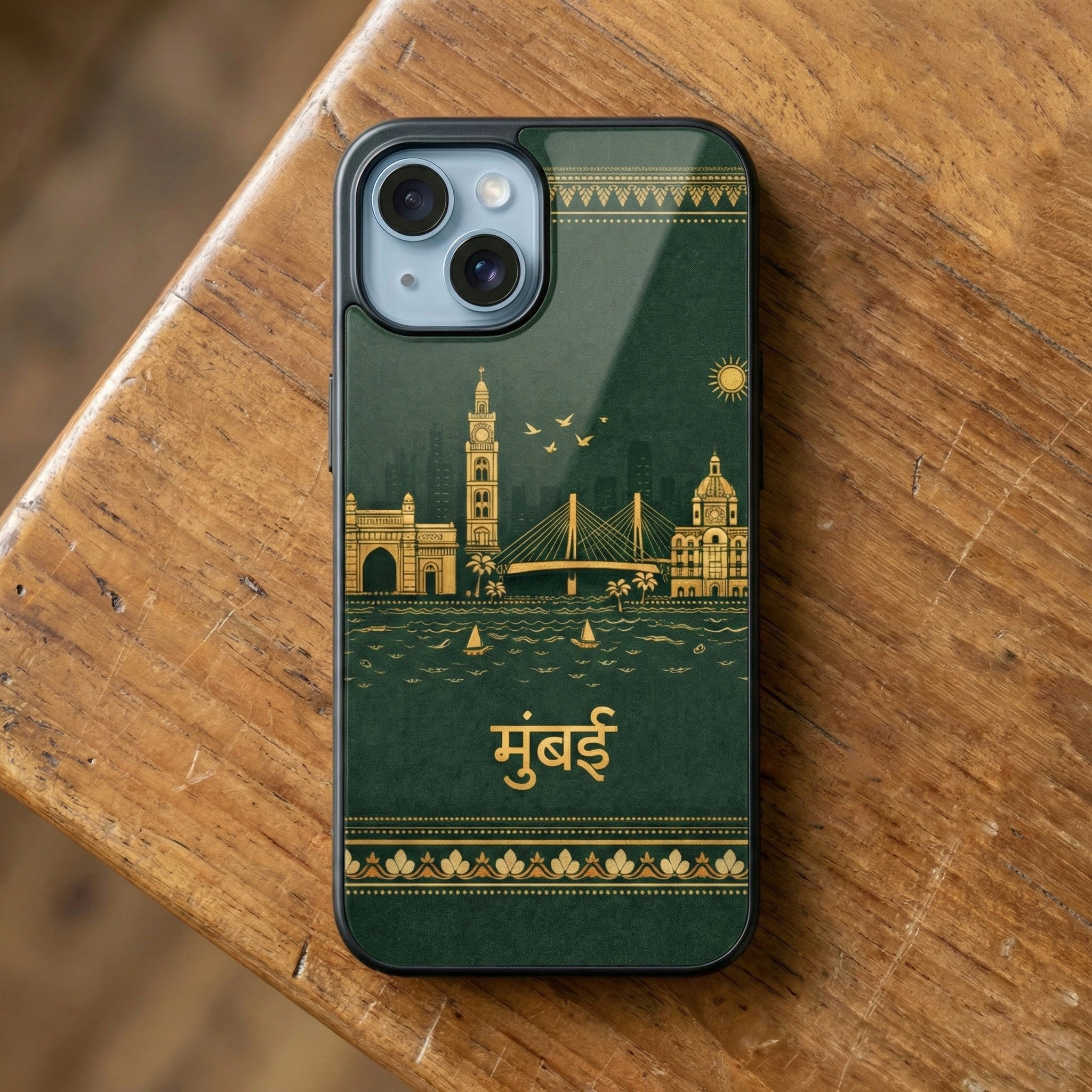 Mumbai Ethnic Glass Case for iPhone