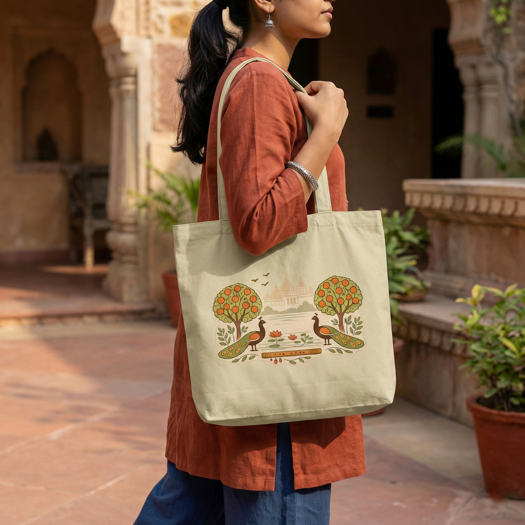 Vrindavan - Premium Cotton Bag for Daily Use