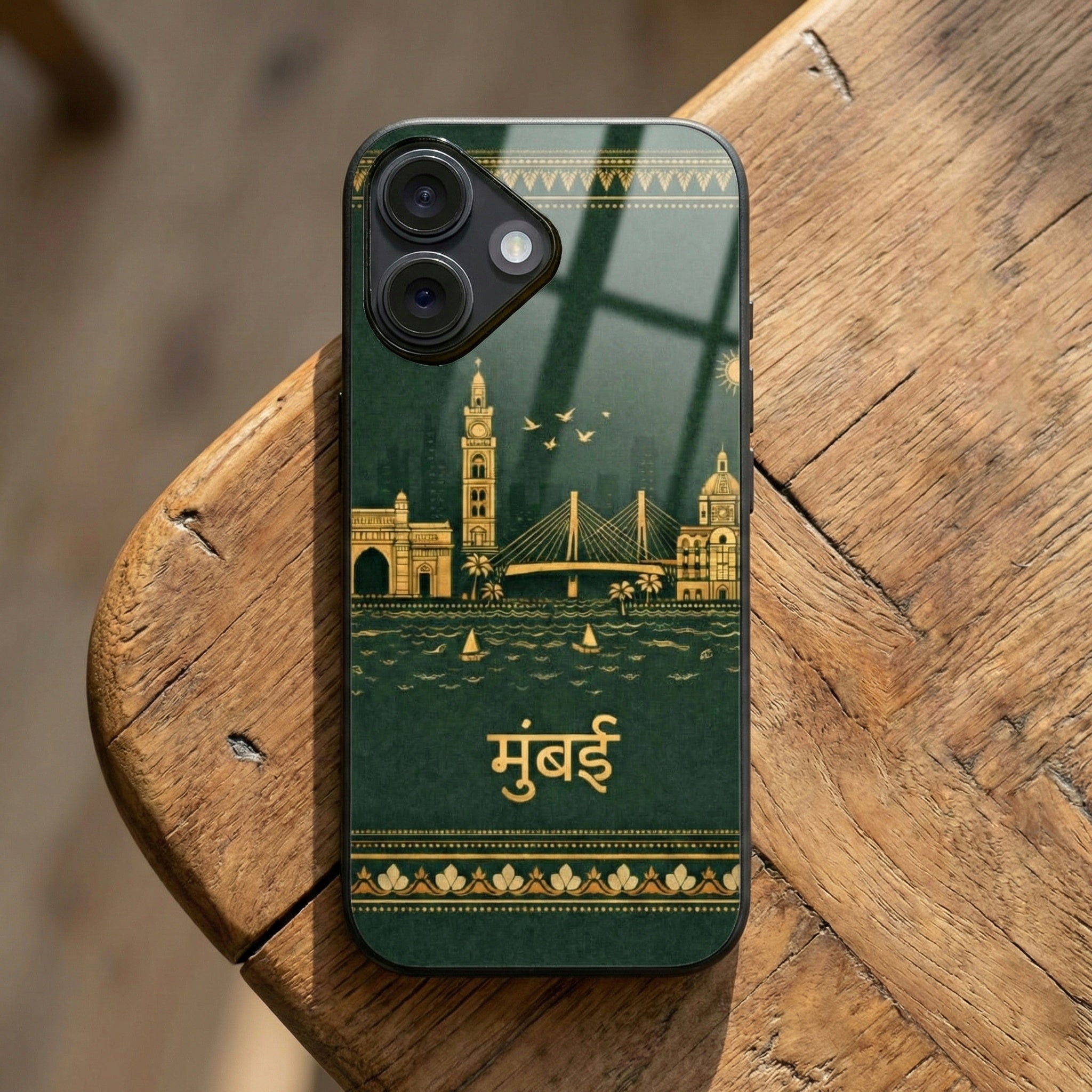 Mumbai Ethnic Glass Case for iPhone